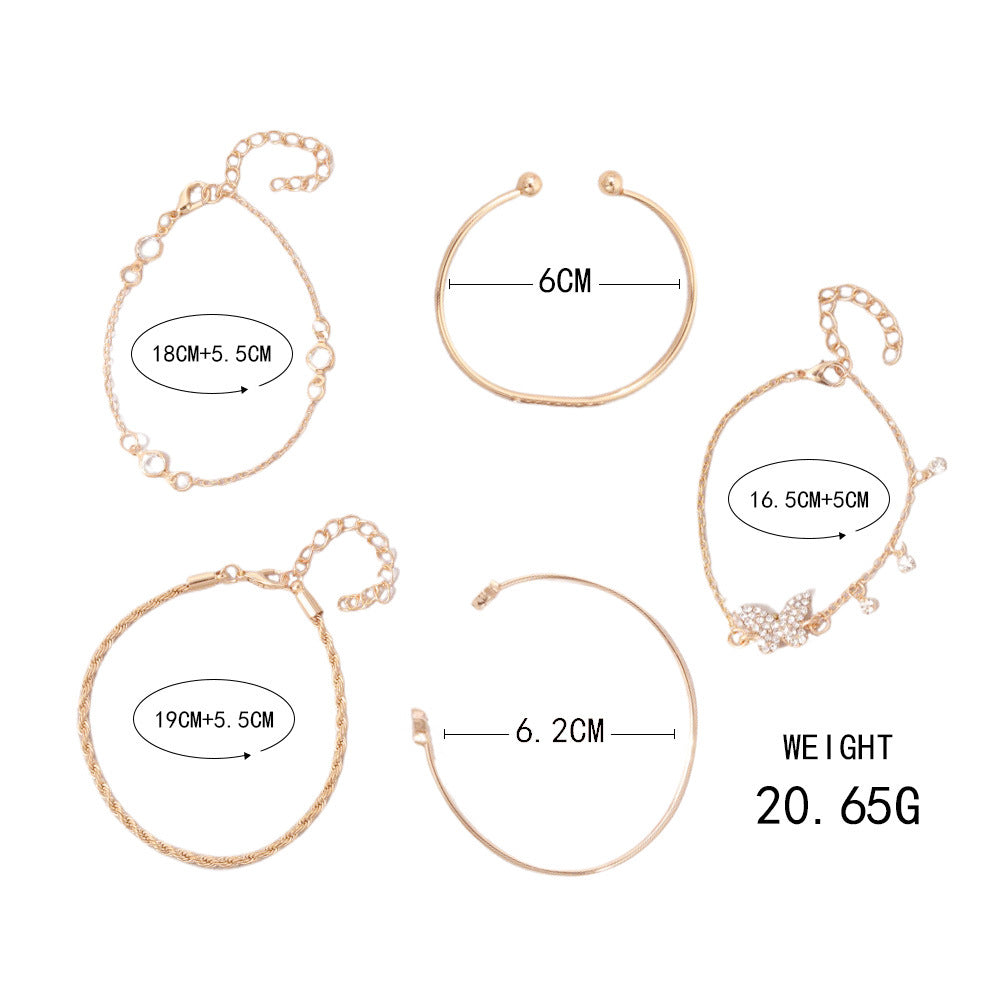 Oro Pulsera hermoso con estilo único