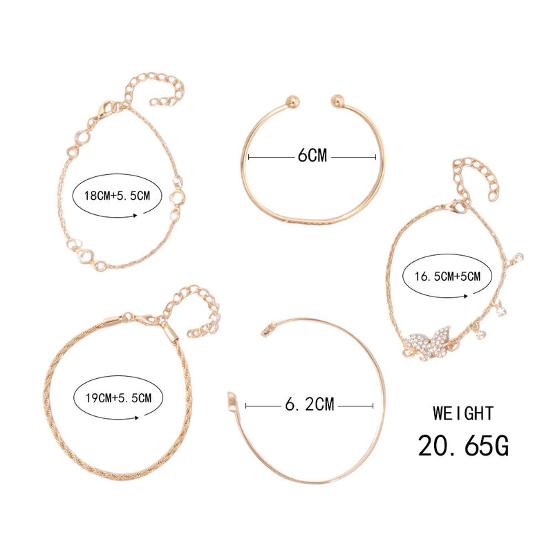 Oro Pulsera hermoso con estilo único