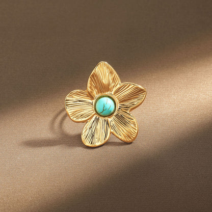 Oro Anillo elegante para toda ocasión