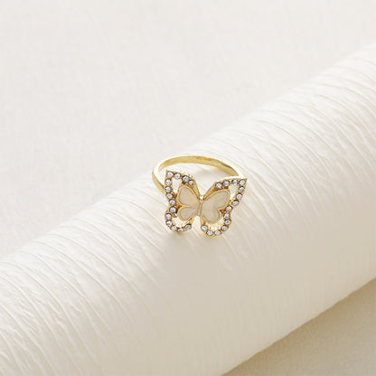 Oro Anillo hermoso con estilo único