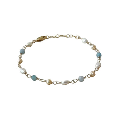Perla Pulsera clásico con encanto atemporal