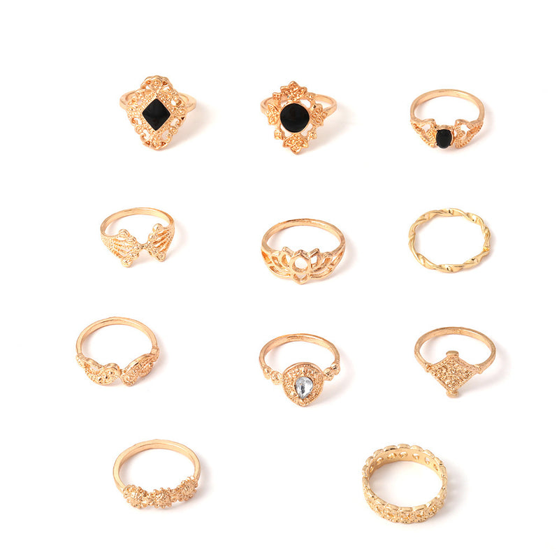 Oro Anillo elegante para toda ocasión