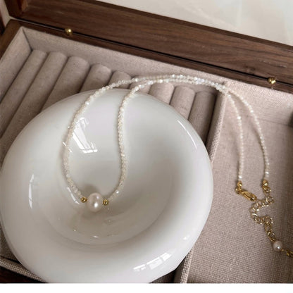 Perla Collar vintage hecho a mano