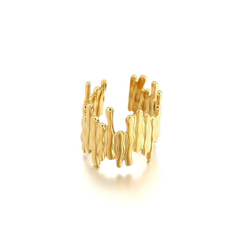 Oro Anillo elegante para toda ocasión