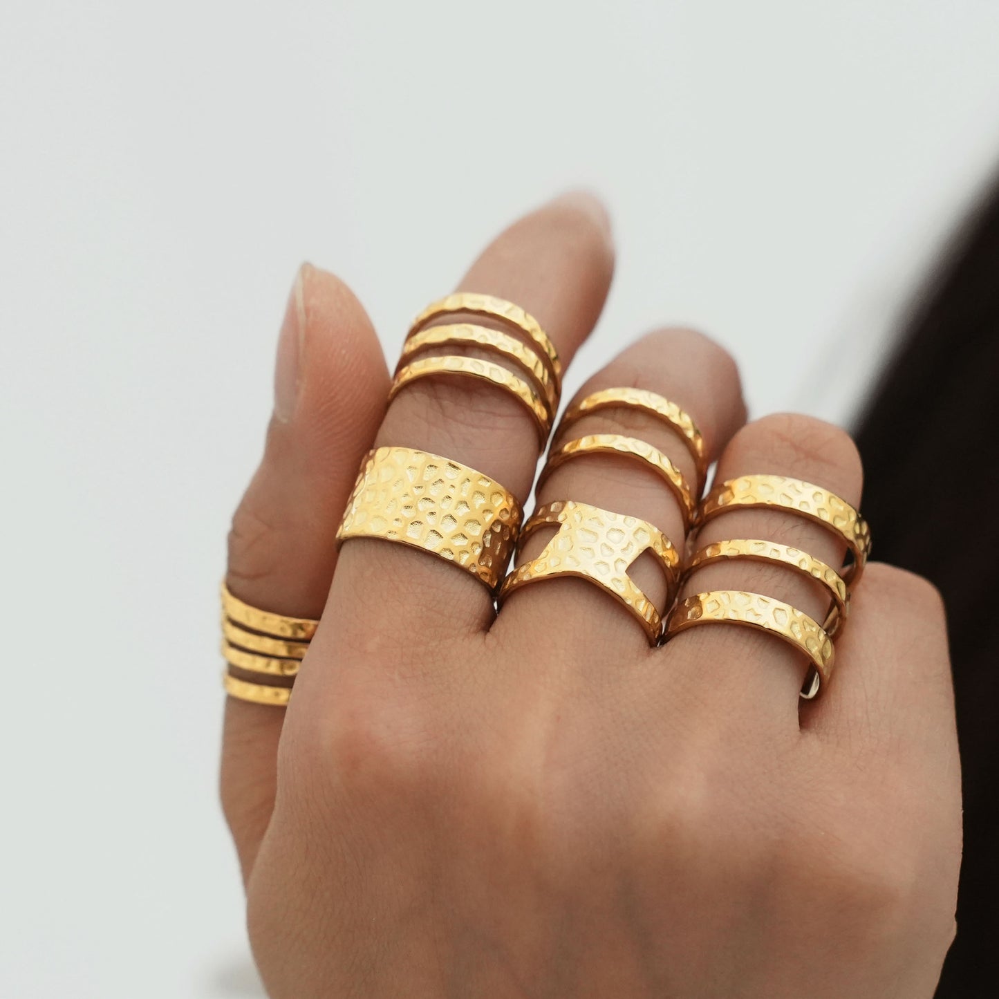 Oro Anillo elegante para toda ocasión