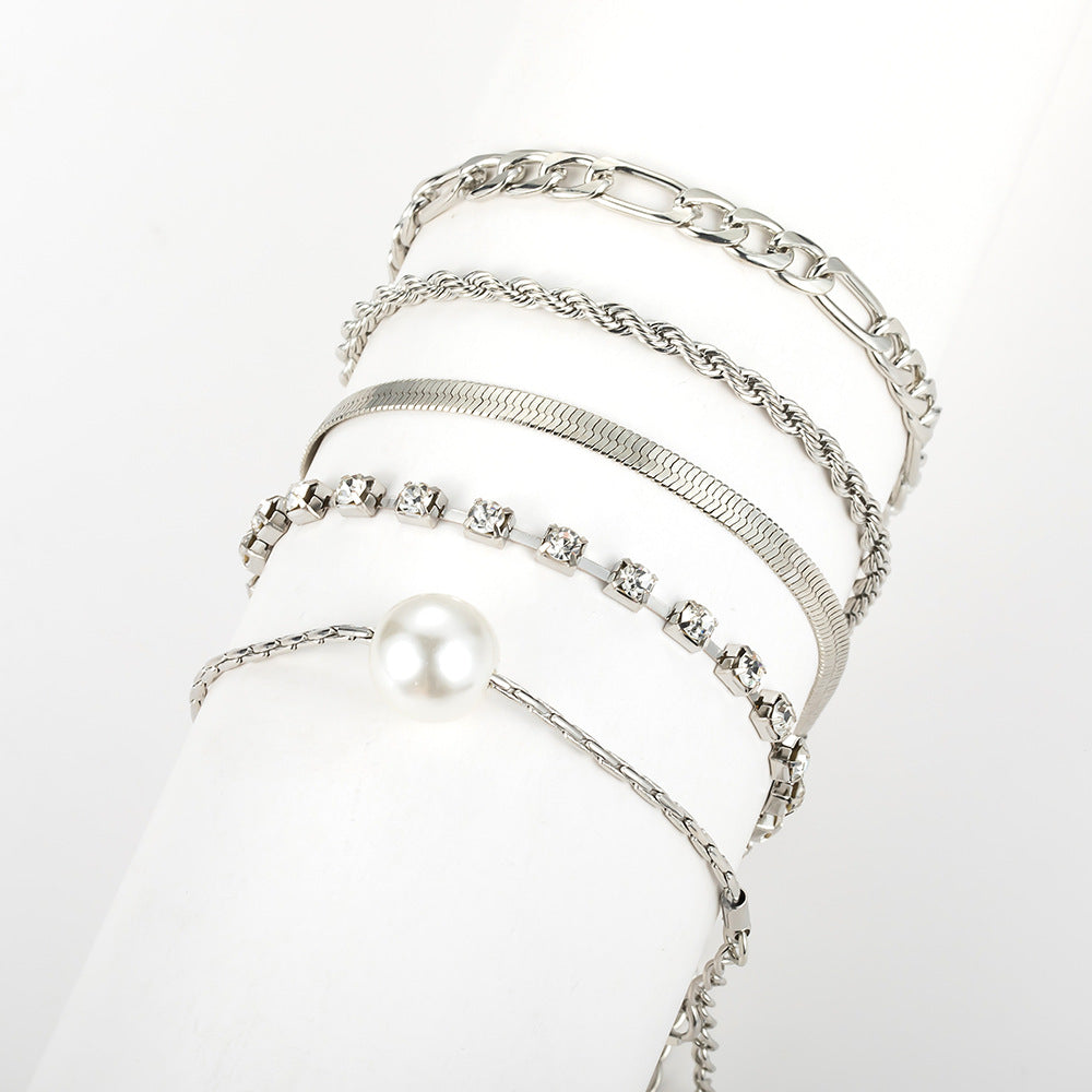 Perla Pulsera hermoso con estilo único