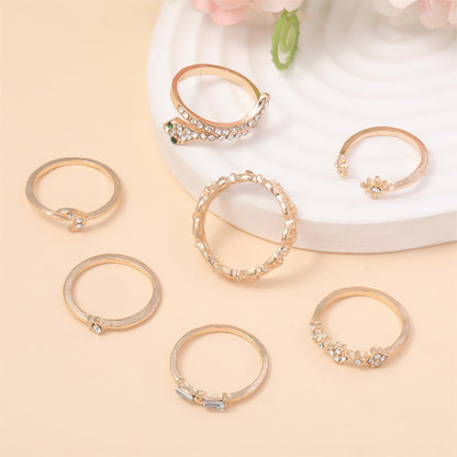 Oro Anillo hermoso con estilo único