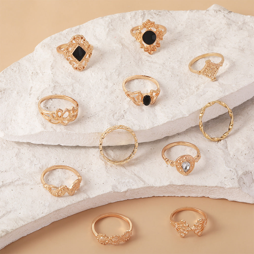 Oro Anillo elegante para toda ocasión