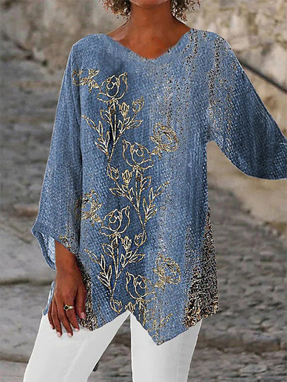 KL | Blusa de invierno sencilla y elegante