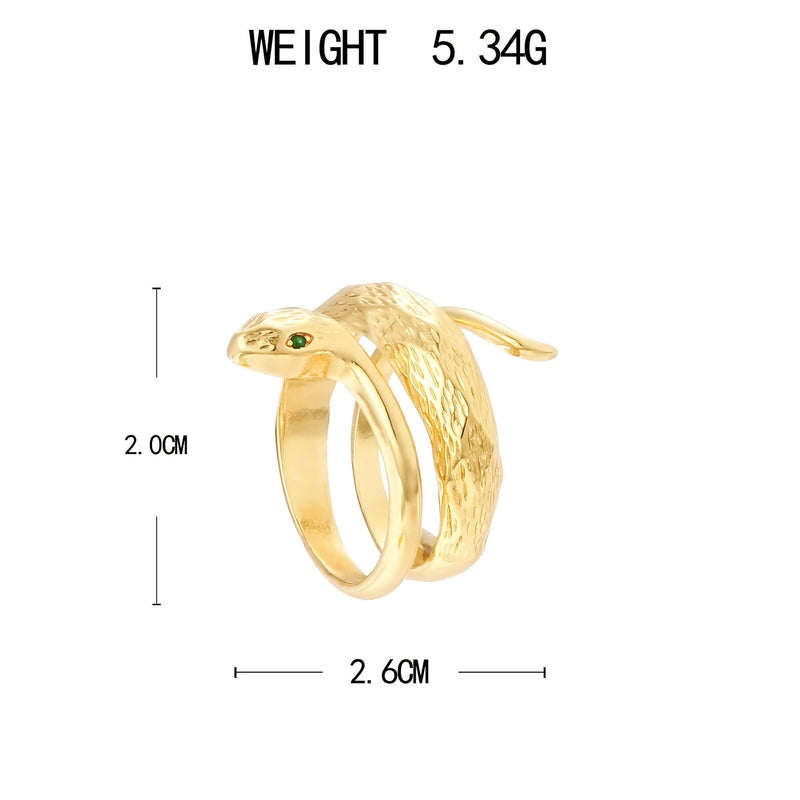 Oro Anillo hermoso con estilo único