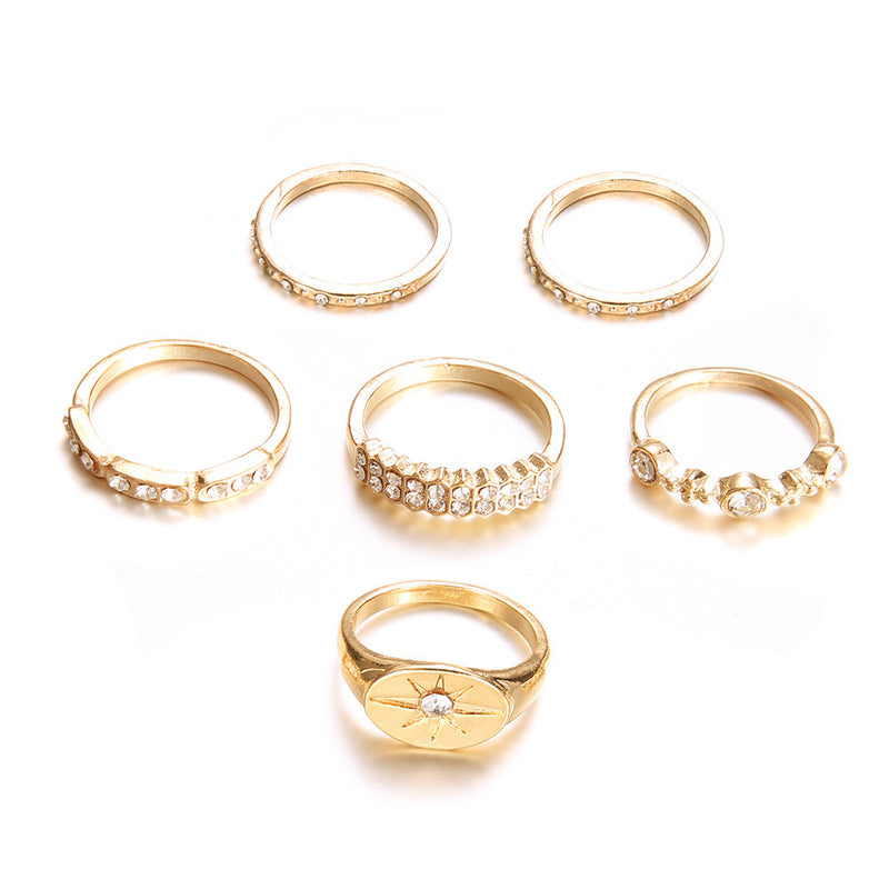 Oro Anillo elegante para toda ocasión