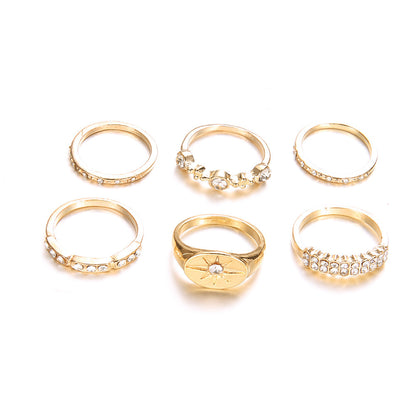 Oro Anillo elegante para toda ocasión