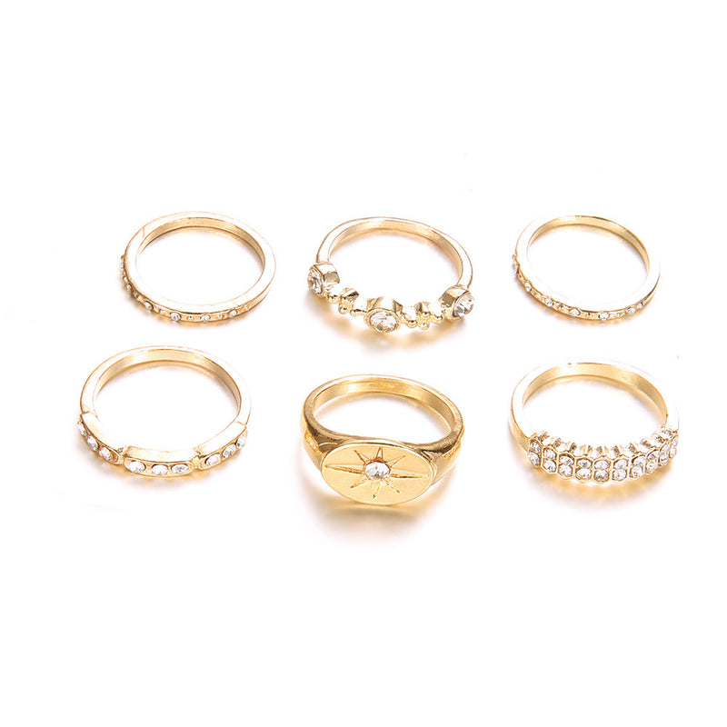 Oro Anillo elegante para toda ocasión