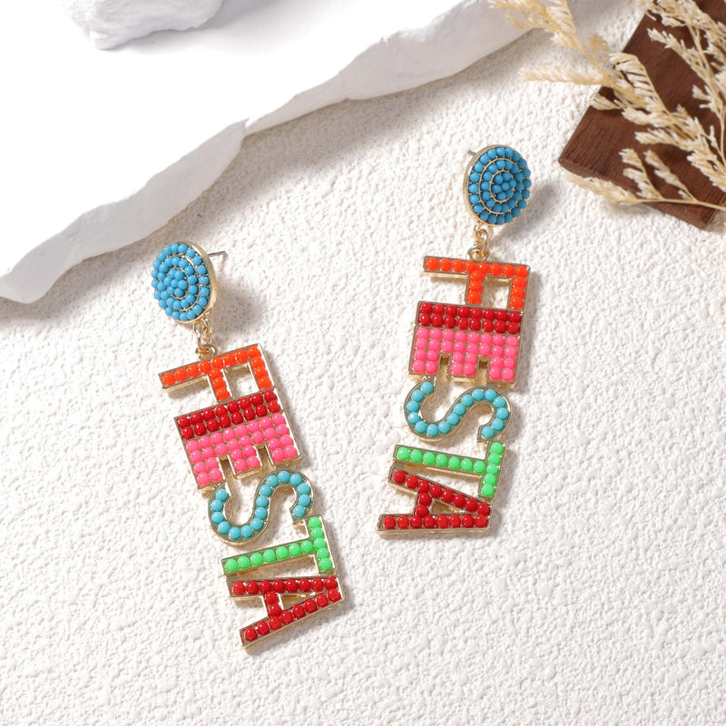 Pendiente vintage hecho a mano