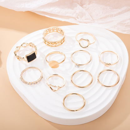 Oro Anillo artesanal delicado