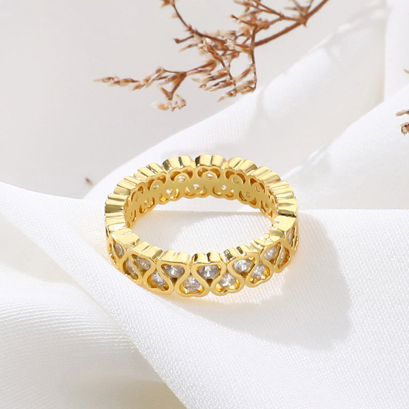 Oro Anillo hermoso con estilo único