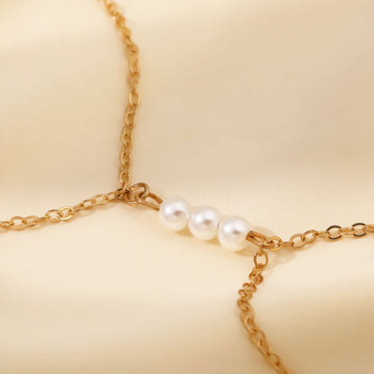 Perla Pulsera artesanal delicado