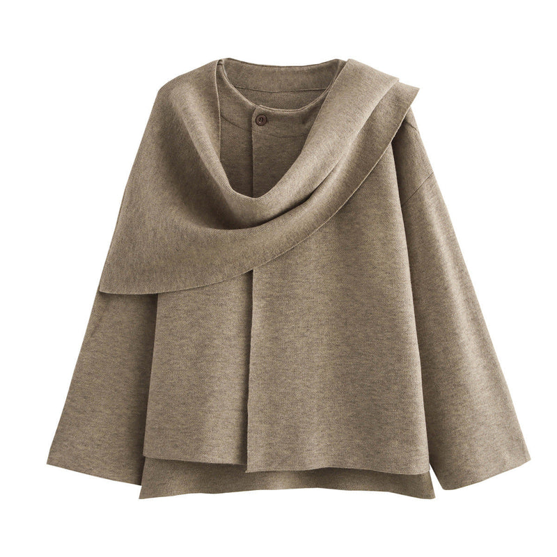 CM | Chaqueta oversize con bufanda