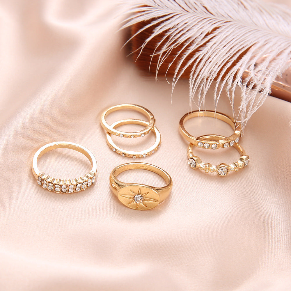 Oro Anillo elegante para toda ocasión