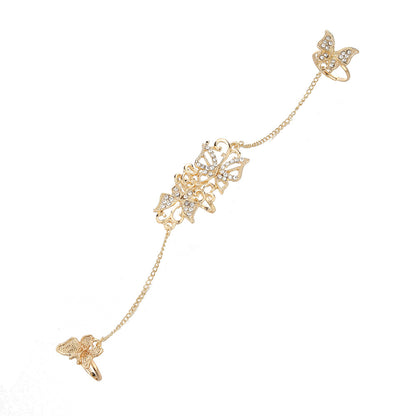 Oro Anillo artesanal delicado