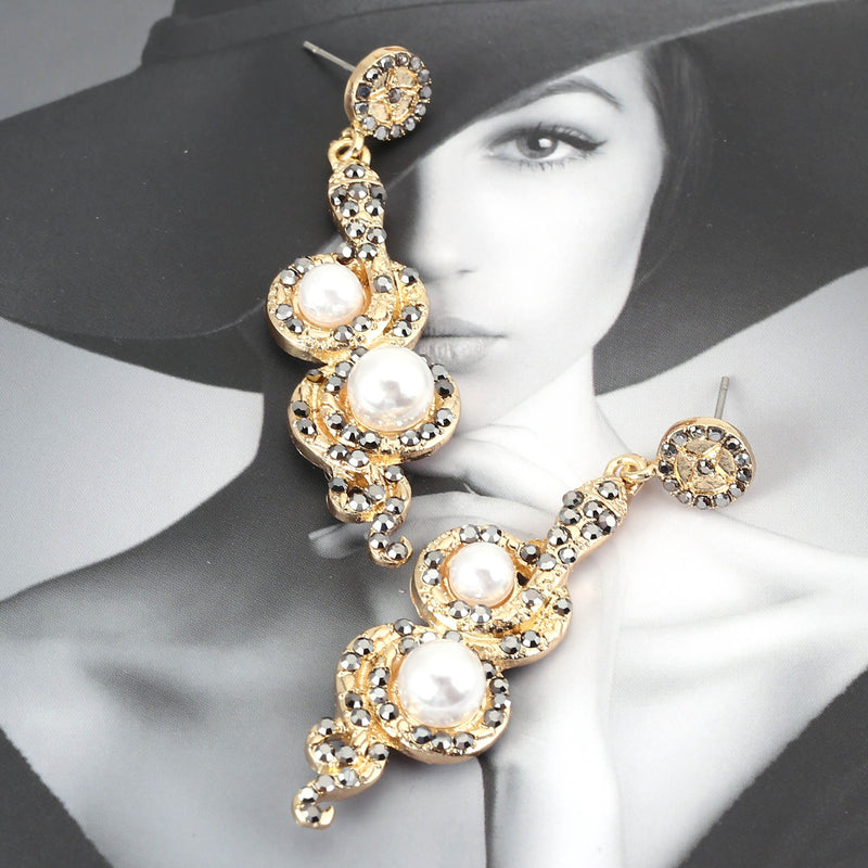 Perla Pendiente clásico con encanto atemporal