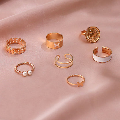 Perla Anillo elegante para toda ocasión