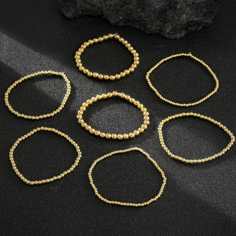 Oro Pulsera clásico con encanto atemporal