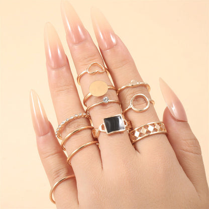 Oro Anillo artesanal delicado