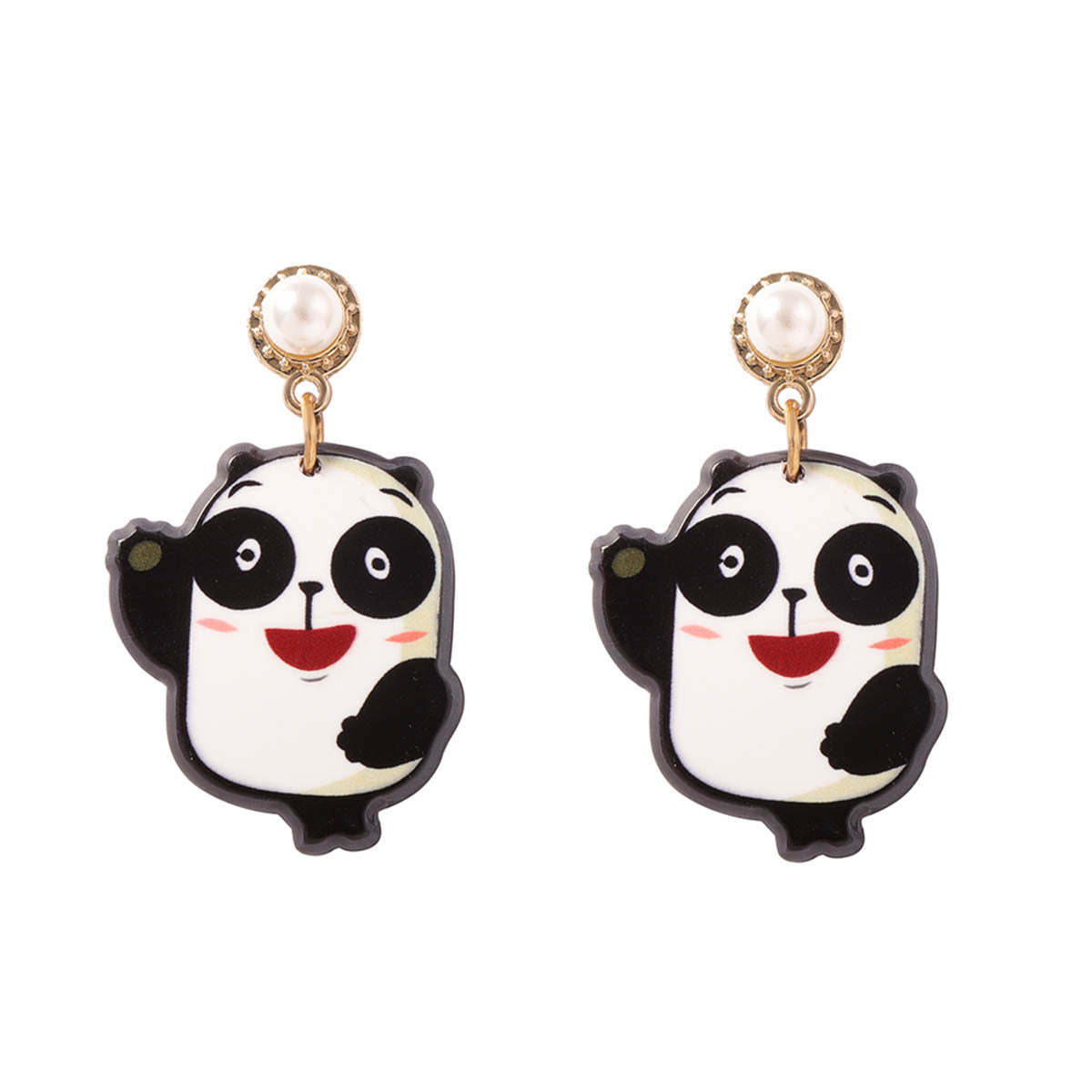 Perla Pendiente vintage hecho a mano