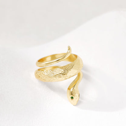 Oro Anillo hermoso con estilo único