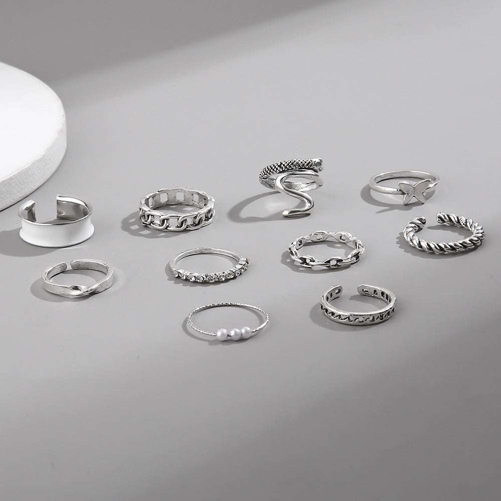 Perla Anillo elegante para toda ocasión