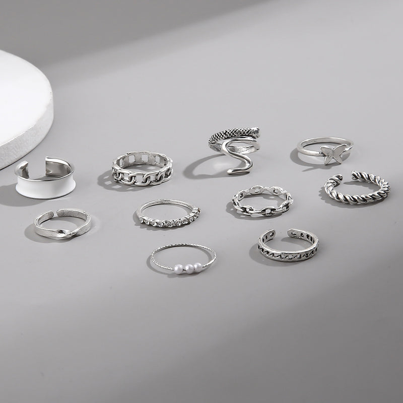 Perla Anillo elegante para toda ocasión