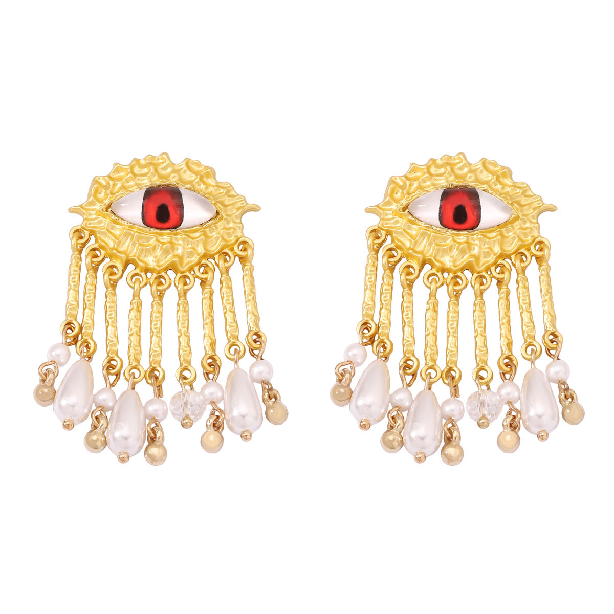 Perla Pendiente vintage hecho a mano