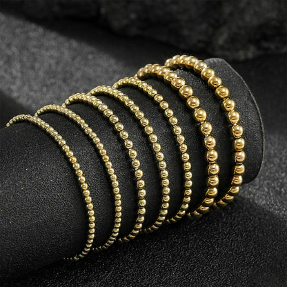 Oro Pulsera clásico con encanto atemporal