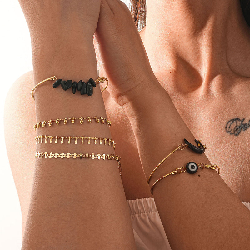 Oro Pulsera artesanal delicado