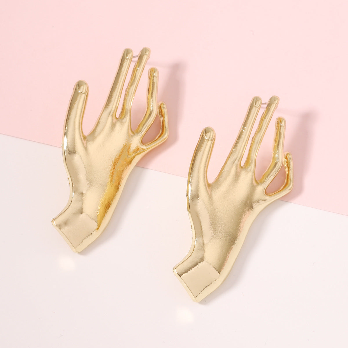 Oro Pendiente vintage hecho a mano