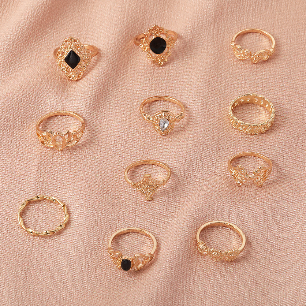 Oro Anillo elegante para toda ocasión