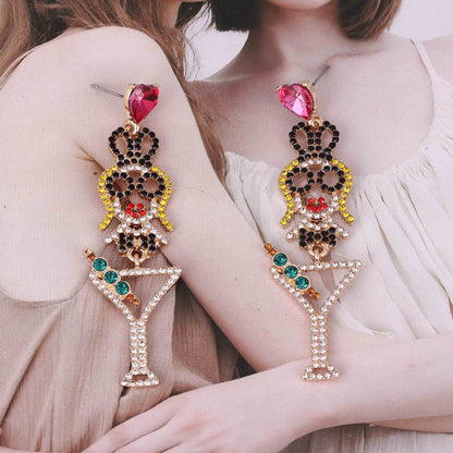 Pendiente vintage hecho a mano