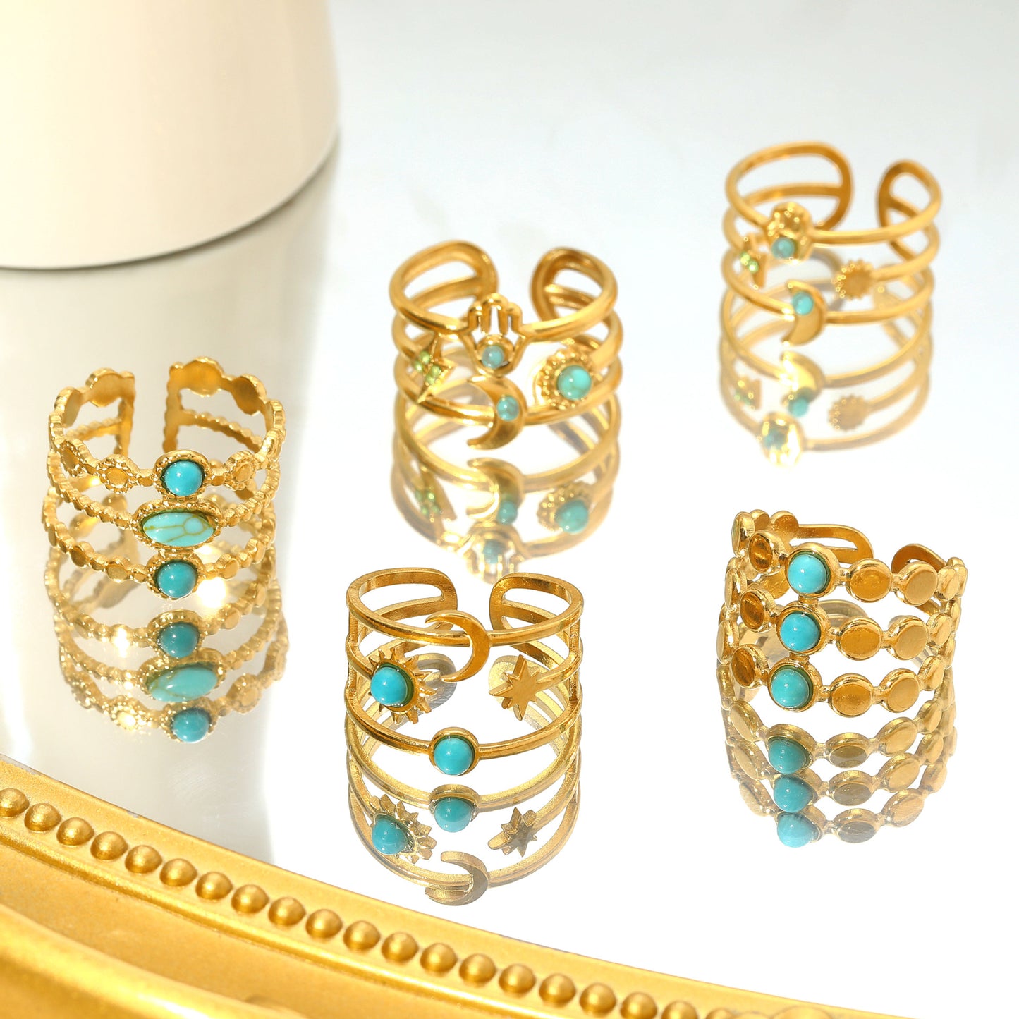 Oro Pulsera hermoso con estilo único