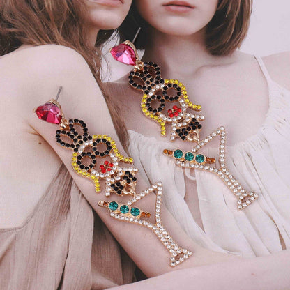 Pendiente vintage hecho a mano