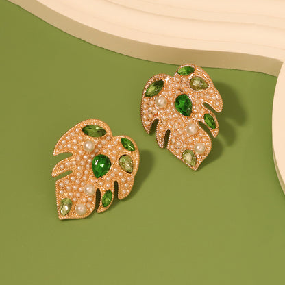 Perla Pendiente vintage hecho a mano