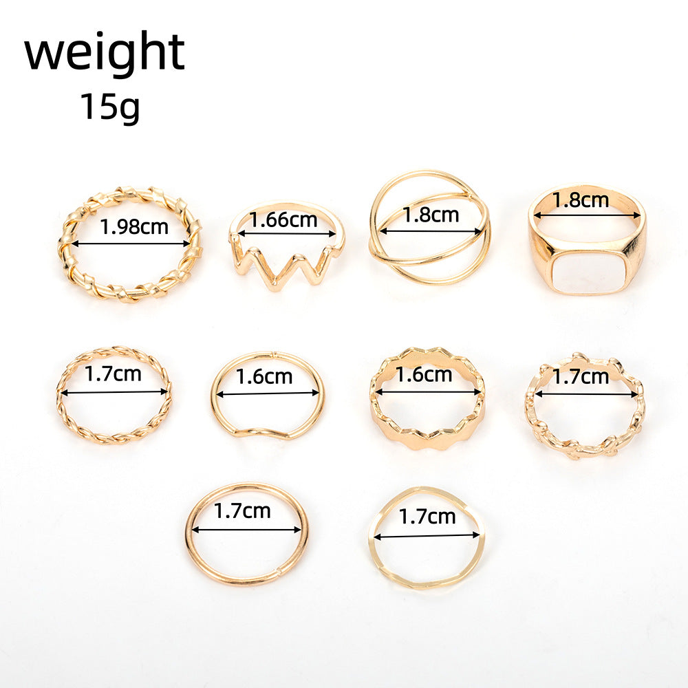 Oro Anillo clásico con encanto atemporal