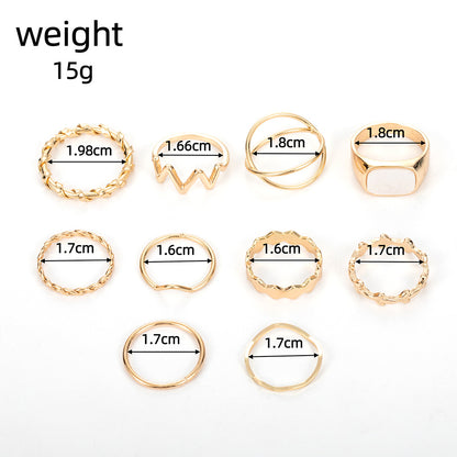 Oro Anillo clásico con encanto atemporal