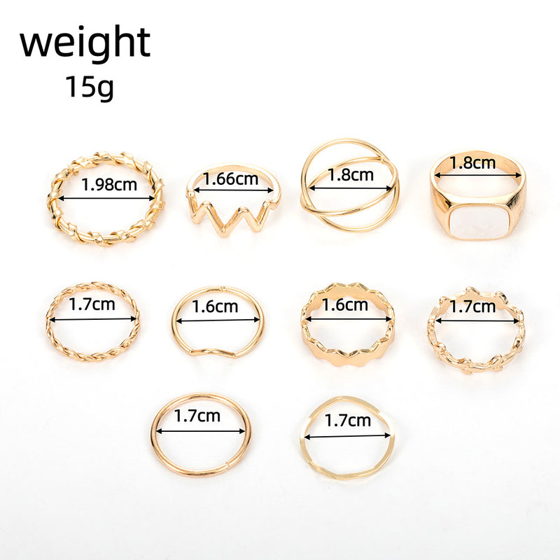 Oro Anillo clásico con encanto atemporal