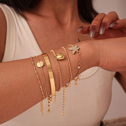 Oro Pulsera romántico para momentos especiales
