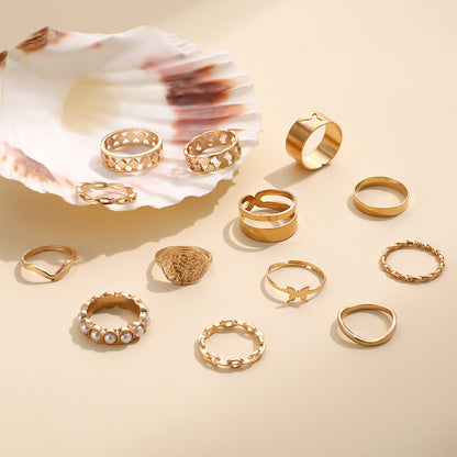 Perla Anillo hermoso con estilo único