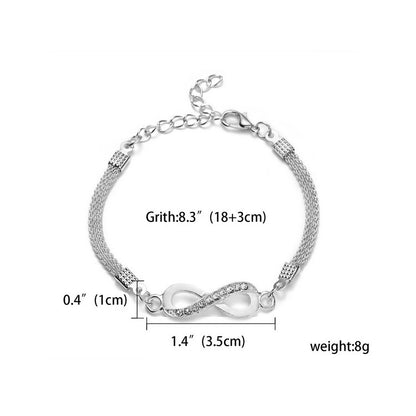 Plata Pulsera encantador para cualquier ocasión