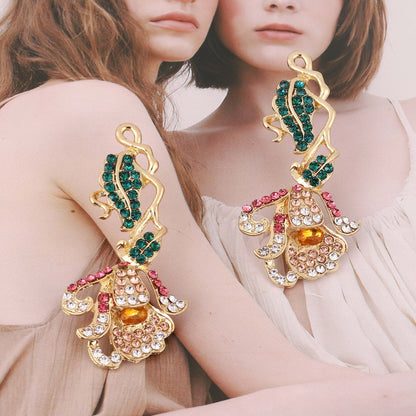 Pendiente vintage hecho a mano