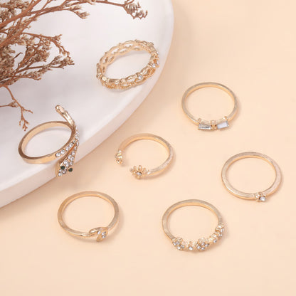 Oro Anillo hermoso con estilo único