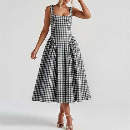 KL | Vestido largo cami con estampado étnico